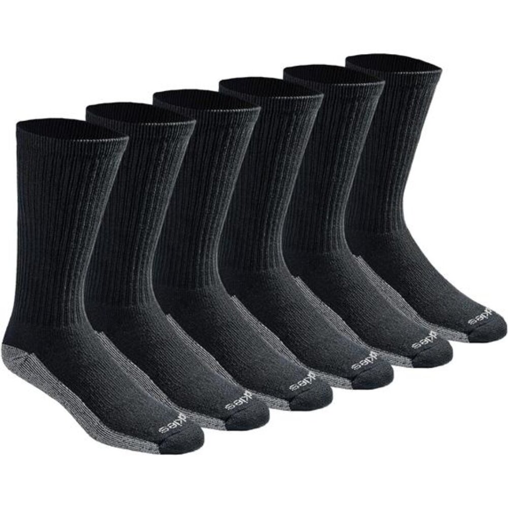Mens Crew Socks Moisture Wicking Breathable Athletic Dri Tech Arch Support Socks